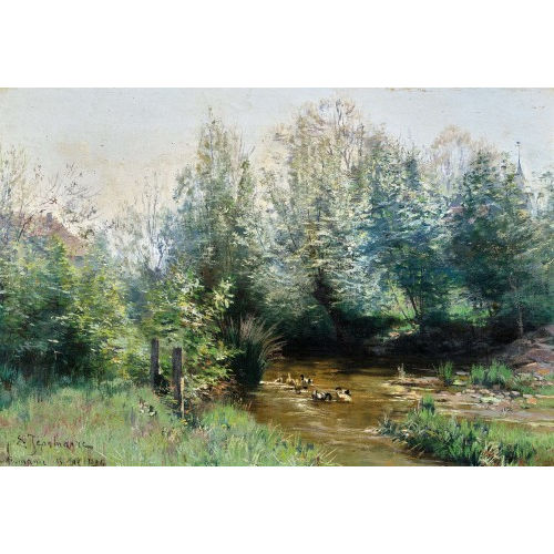 �DOUARD JEANMAIRE : 'Bords de l'Hermance' (DOBIASCHOFSKY AUKTIONEN AG)