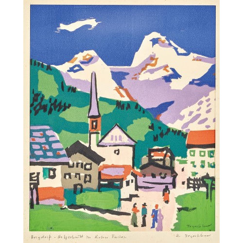HANS JEGERLEHNER : 'Bergdorf' (DOBIASCHOFSKY AUKTIONEN AG)