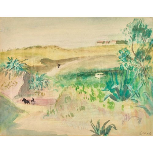 ERNST MORGENTHALER : 'Roussillon Landschaft' (DOBIASCHOFSKY AUKTIONEN AG)