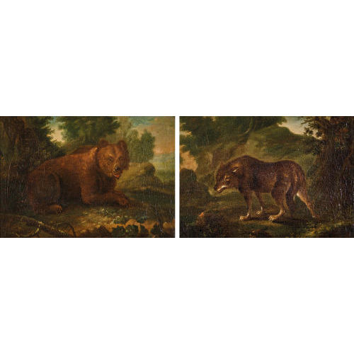 JAN BAPTIST WEENIX : Der B�r./Der Wolf. Gegenst�cke (DOBIASCHOFSKY AUKTIONEN AG)