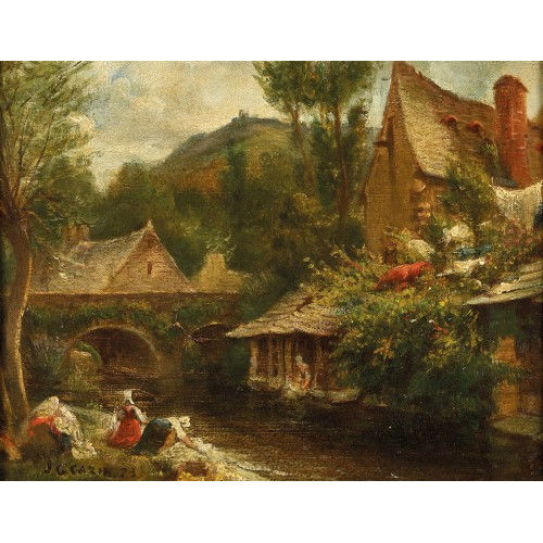 JEAN CHARLES CAZIN : Les laveuses (DOBIASCHOFSKY AUKTIONEN AG)