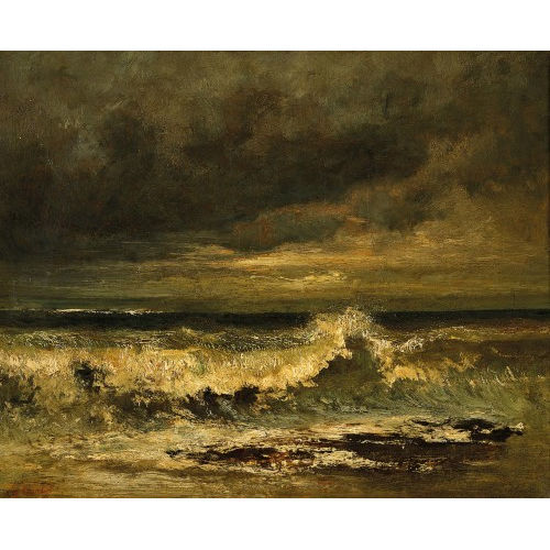 GUSTAVE COURBET : 'La vague' (DOBIASCHOFSKY AUKTIONEN AG)