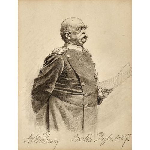 ANTON ALEXANDER VON WERNER : Otto von Bismarck (1815-1898) (DOBIASCHOFSKY AUKTIONEN AG)