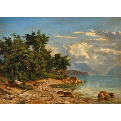 JAKOB JOSEPH ZELGER : Angler am Vierwaldst�ttersee (DOBIASCHOFSKY AUKTIONEN AG)