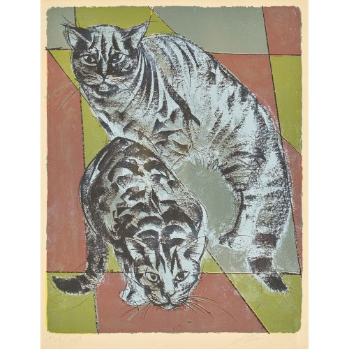 HANS ERNI : 'Zwei Katzen' (DOBIASCHOFSKY AUKTIONEN AG)