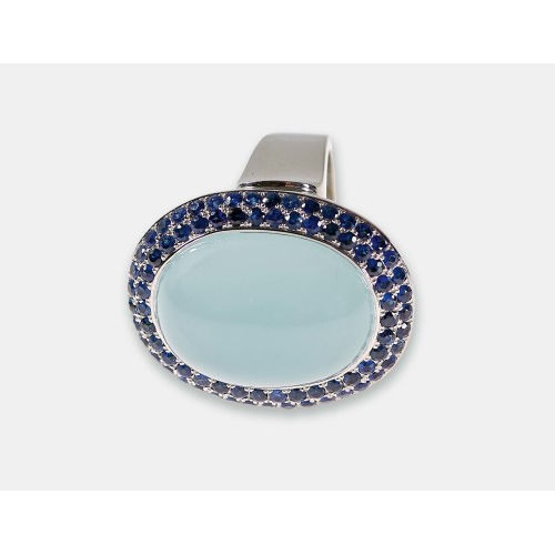 AQUAMARIN-SAPHIR-RING : (DOBIASCHOFSKY AUKTIONEN AG)