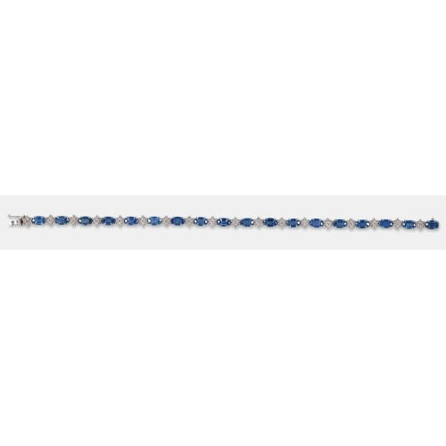 SAPHIR-DIAMANT-BRACELET : (DOBIASCHOFSKY AUKTIONEN AG)