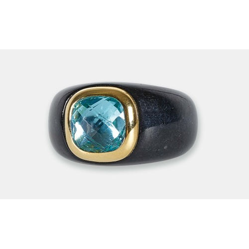 JADE-TOPAS-RING : (DOBIASCHOFSKY AUKTIONEN AG)
