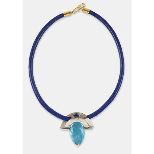 AQUAMARIN-SAPHIR-COLLIER : (DOBIASCHOFSKY AUKTIONEN AG)