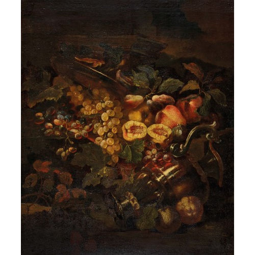 18. JH. ITALIEN : Stillleben mit Fr�chten und Henkelvase (DOBIASCHOFSKY AUKTIONEN AG)