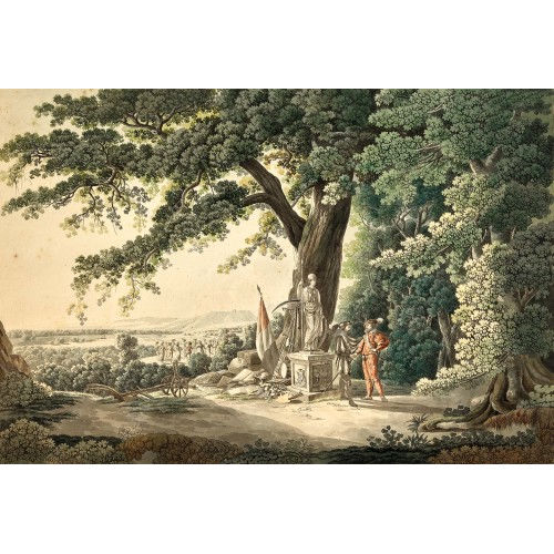 MARQUARD FIDEL DOMENIKUS WOCHER : 'Aussicht auf Wartenberg bei Basel' (DOBIASCHOFSKY AUKTIONEN AG)