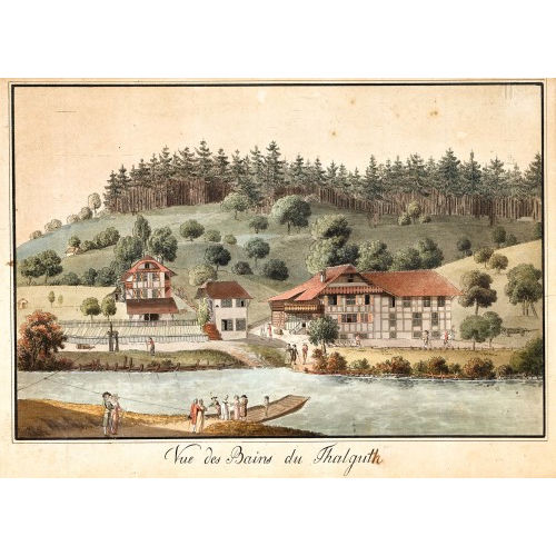 JAKOB SAMUEL WEIBEL : 'Vue des Bains du Thalguth' (DOBIASCHOFSKY AUKTIONEN AG)