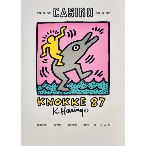 KEITH HARING : 'Casino Knokke 87' (DOBIASCHOFSKY AUKTIONEN AG)