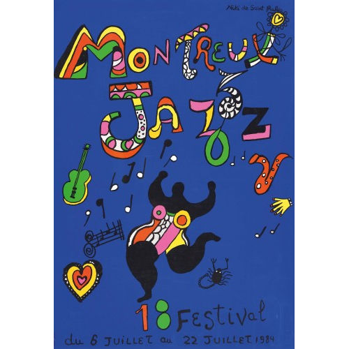 NIKI DE SAINT PHALLE : 'Montreux Jazz 1984' (DOBIASCHOFSKY AUKTIONEN AG)