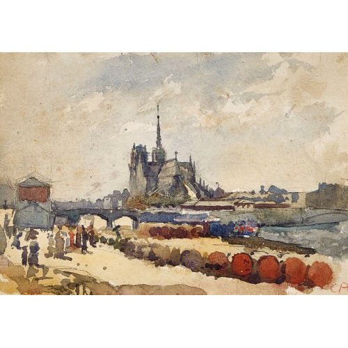 CUNO AMIET : Notre-Dame de Paris (DOBIASCHOFSKY AUKTIONEN AG)