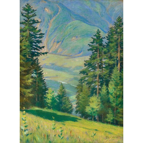 FRAN�OIS BIRBAUM : Paysage des sapins (DOBIASCHOFSKY AUKTIONEN AG)