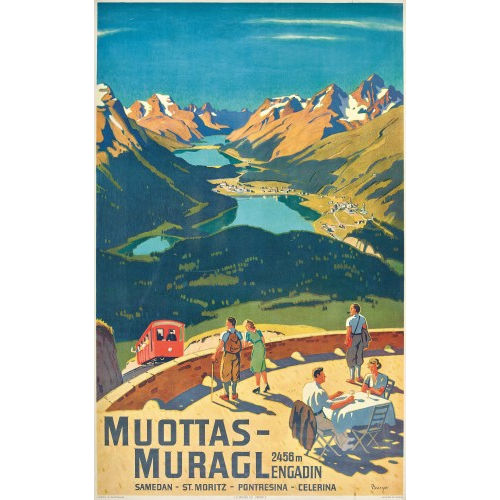 WILLY (EIGTL. WILHELM FRIEDRICH) BURGER : 'Muottas-Muragl Engadin' (DOBIASCHOFSKY AUKTIONEN AG)