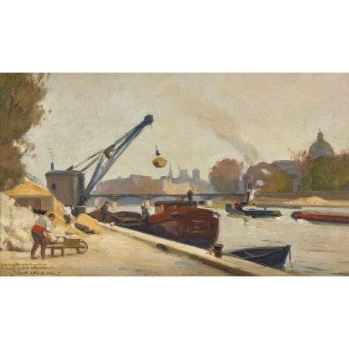 ODILON LESUR-ADRIAN : 'Paris, la Seine' (DOBIASCHOFSKY AUKTIONEN AG)