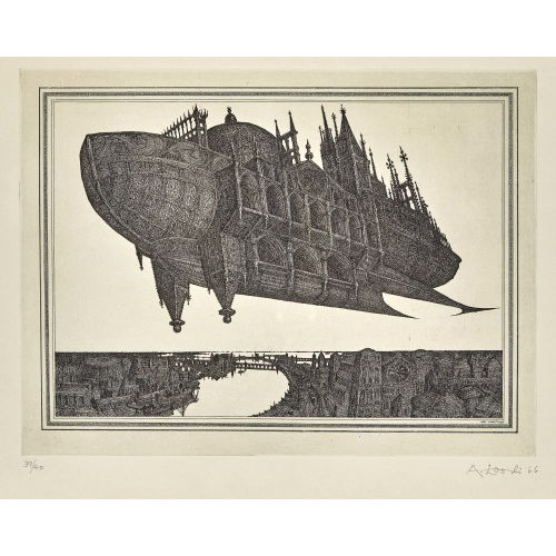 ARTHUR LOOSLI : 'Fliegende Kathedrale' (DOBIASCHOFSKY AUKTIONEN AG)