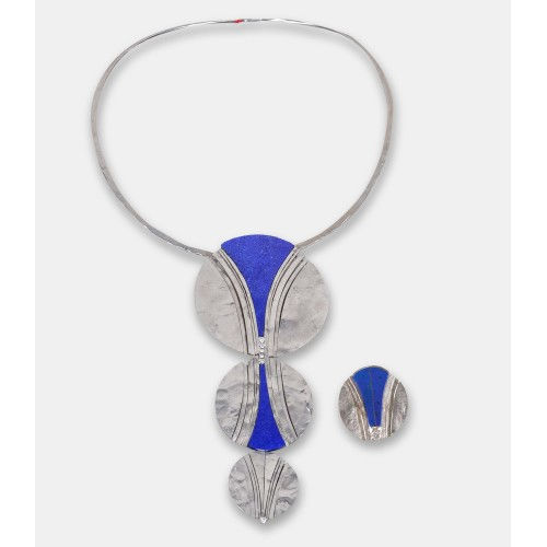 LAPISLAZULI-BRILLANT-SET : (DOBIASCHOFSKY AUKTIONEN AG)