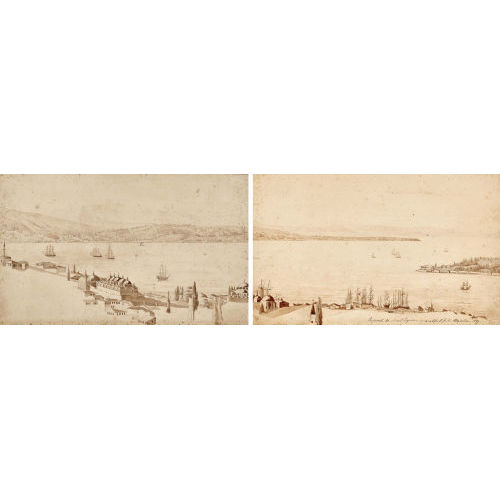 19./20. JH. FRANKREICH : Paar Ansichten von Istanbul (DOBIASCHOFSKY AUKTIONEN AG)