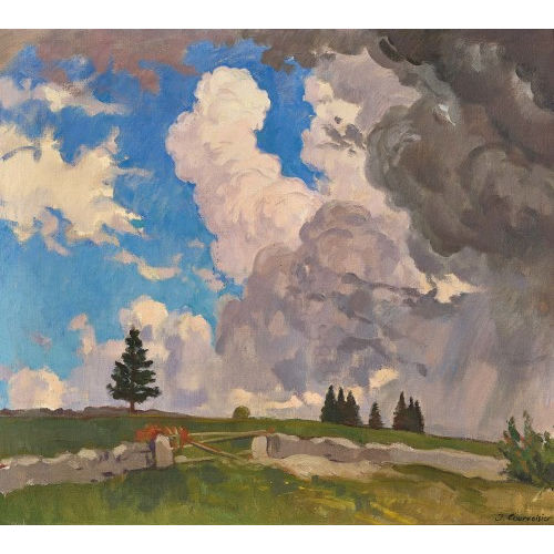 JULES-AMI COURVOISIER : Au Jura (DOBIASCHOFSKY AUKTIONEN AG)