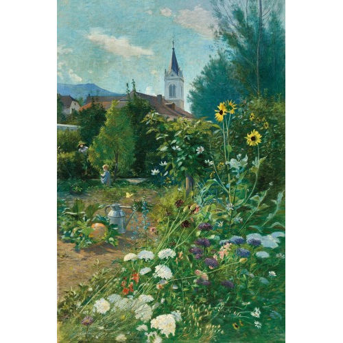 GUSTAVE DE BEAUMONT : Le jardin (DOBIASCHOFSKY AUKTIONEN AG)