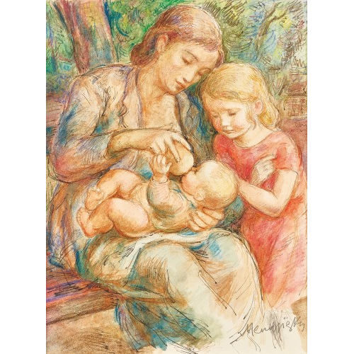 SERGE MENDJISKY : M�re et enfant (DOBIASCHOFSKY AUKTIONEN AG)