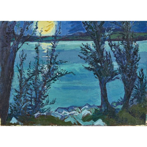 GOTTFRIED TRITTEN : Seeufer im Sonnenschein (DOBIASCHOFSKY AUKTIONEN AG)