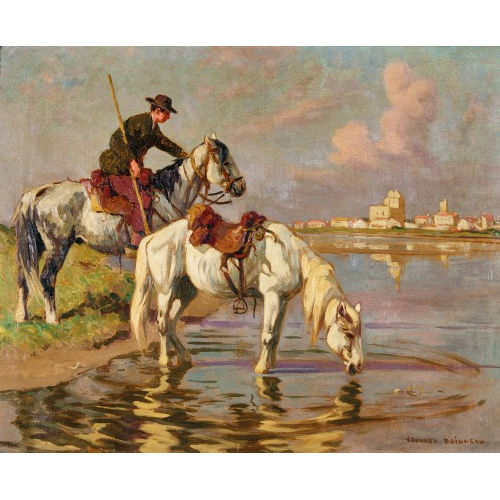 �DOUARD DOIGNEAU : 'Chevaux de Camargue (Saintes-Maries-de-la-Mer)' (DOBIASCHOFSKY AUKTIONEN AG)