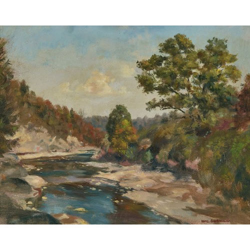HANS GARTMEIER : Flusslandschaft (DOBIASCHOFSKY AUKTIONEN AG)
