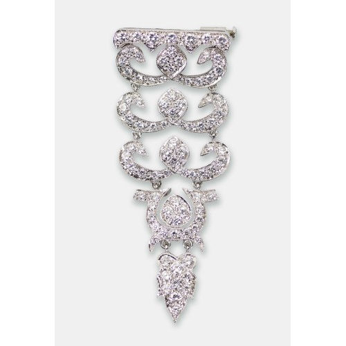 DIAMANT-BROSCHE : Bucherer, Luzern (DOBIASCHOFSKY AUKTIONEN AG)