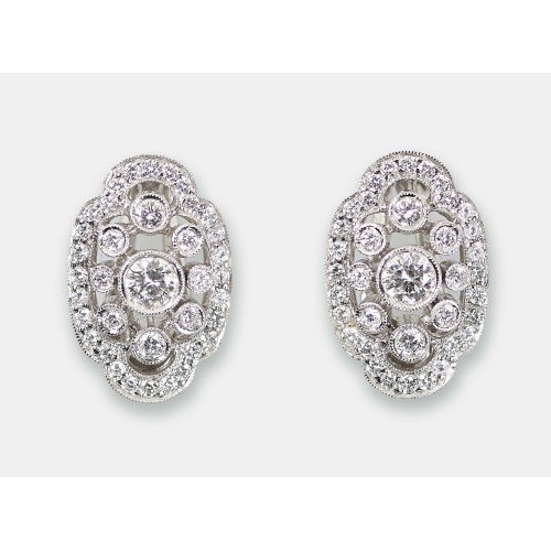 DIAMANT-OHRCLIPS : Bucherer, Luzern (DOBIASCHOFSKY AUKTIONEN AG)
