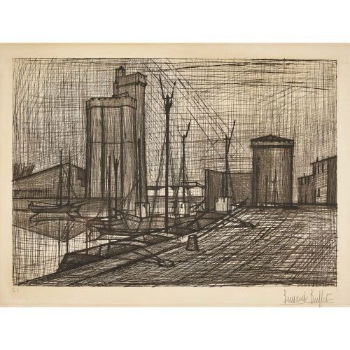 BERNARD BUFFET : 'Port de La Rochelle' (DOBIASCHOFSKY AUKTIONEN AG)