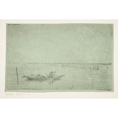 G�RARD DE PAL�ZIEUX : 'Barque sur la Lagune' (DOBIASCHOFSKY AUKTIONEN AG)