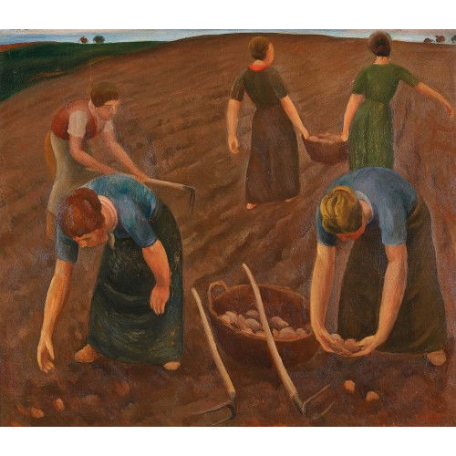 ROBERT AMREIN : Die Kartoffelernte (DOBIASCHOFSKY AUKTIONEN AG)