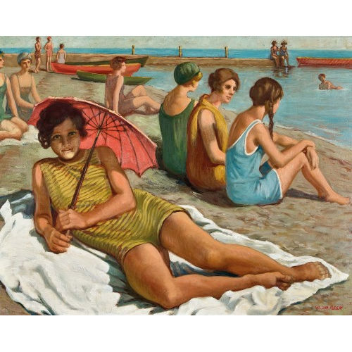 WILLIAM-VICTOR AUBERT : Frauen am Strand (DOBIASCHOFSKY AUKTIONEN AG)