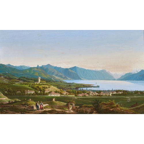 JEAN DU BOIS : Vevey et le fond du Lac (DOBIASCHOFSKY AUKTIONEN AG)