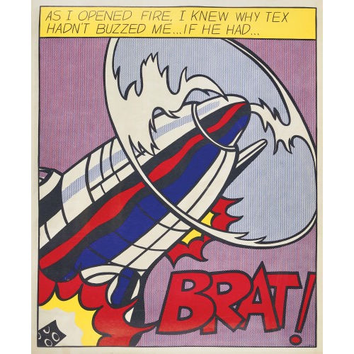 ROY LICHTENSTEIN : 'As I Opened Fire Poster' (DOBIASCHOFSKY AUKTIONEN AG)