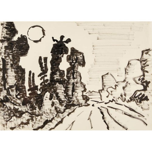 KARL SCHMIDT-ROTTLUFF : 'Waldschneise im Taunus' (DOBIASCHOFSKY AUKTIONEN AG)