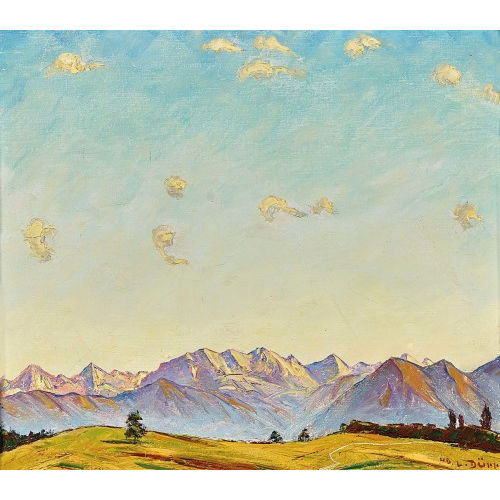 LOUIS D�RR : Blick auf die Bl�emlisalp (DOBIASCHOFSKY AUKTIONEN AG)