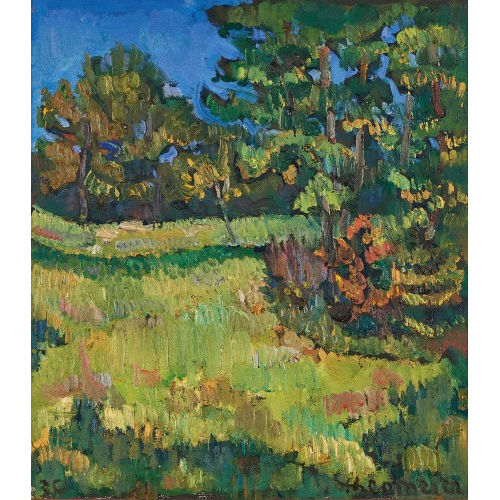 THEO (AUCH THEOMEIER) MEIER : 'S�dliche Landschaft mit bl�henden B�umen' (DOBIASCHOFSKY AUKTIONEN AG)