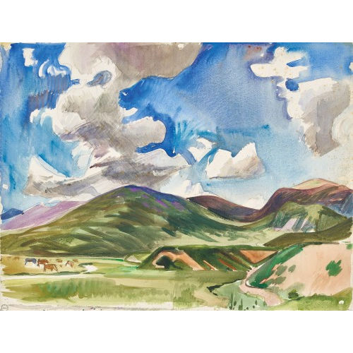 MARTIN ALFRED CHRIST : 'Furka Landschaft' (DOBIASCHOFSKY AUKTIONEN AG)