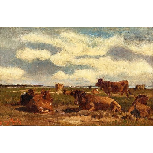 EMILE VAN MARCKE DE LUMMEN : Ruhende K�he (DOBIASCHOFSKY AUKTIONEN AG)