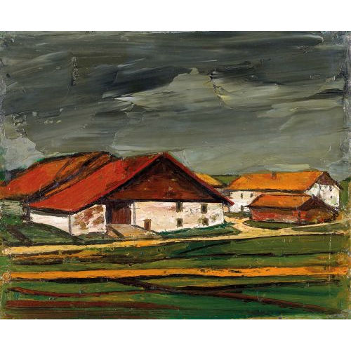 ALBERT SCHNYDER : 'Les Fermes' (DOBIASCHOFSKY AUKTIONEN AG)