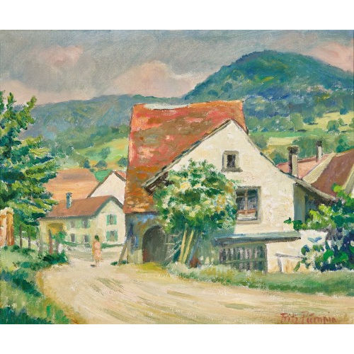 FRITZ P�MPIN : 'Sommer in Rickenbach' (DOBIASCHOFSKY AUKTIONEN AG)