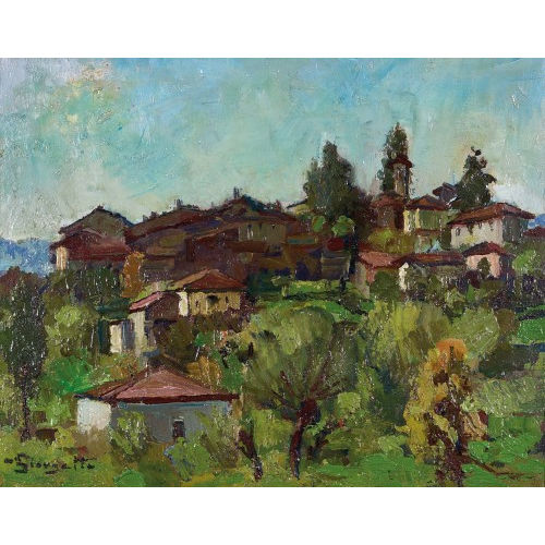 ANGELO GIORGETTI : Dorf im S�dtessin (DOBIASCHOFSKY AUKTIONEN AG)