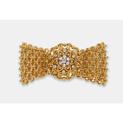 DIAMANT-BRACELET MIT DAMENUHR : Boucheron, Paris (DOBIASCHOFSKY AUKTIONEN AG)