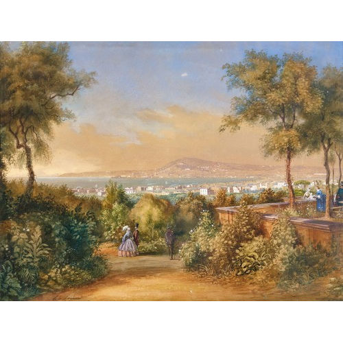 ERNEST DE LANDERSET : Ansicht von Neapel (DOBIASCHOFSKY AUKTIONEN AG)