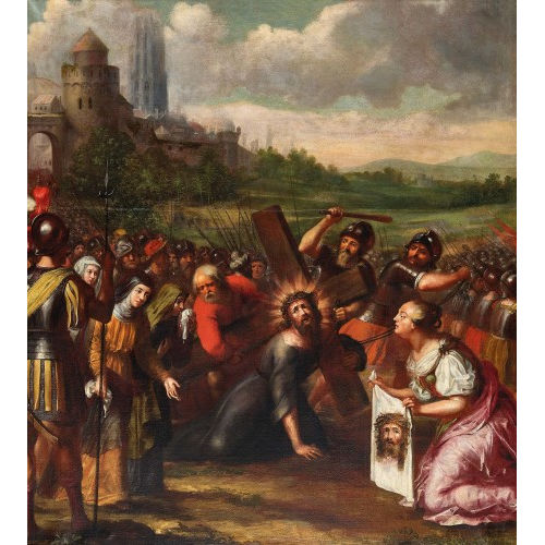 HENRI CARLIER : Kreuztragung Christi mit Heiliger Veronika (DOBIASCHOFSKY AUKTIONEN AG)